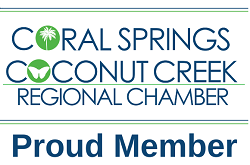Proud member, Coral Springs Coconut Creek Regional Chamber